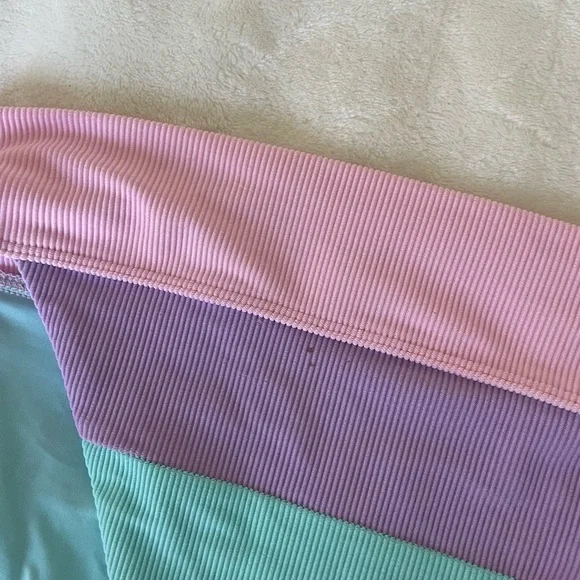 Beach Riot Alexis Pastel Pink and Mint Bikini Bottom